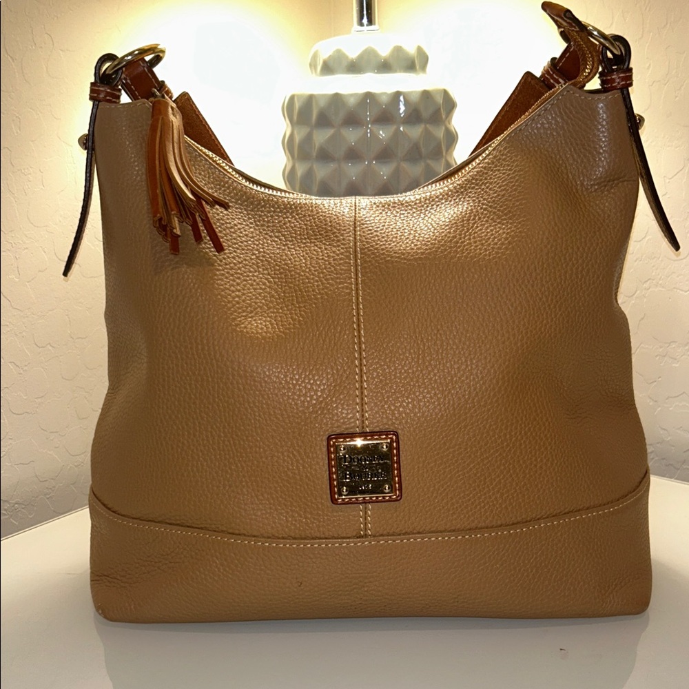 Dooney & Bourke Tan Leather Hobo Bag